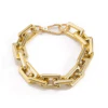 Pinapes Gold Plated Cubic Zirconia Adjustable Bracelet with Pull-Chain for Women & Girls Jeweler for Gift - Image 4