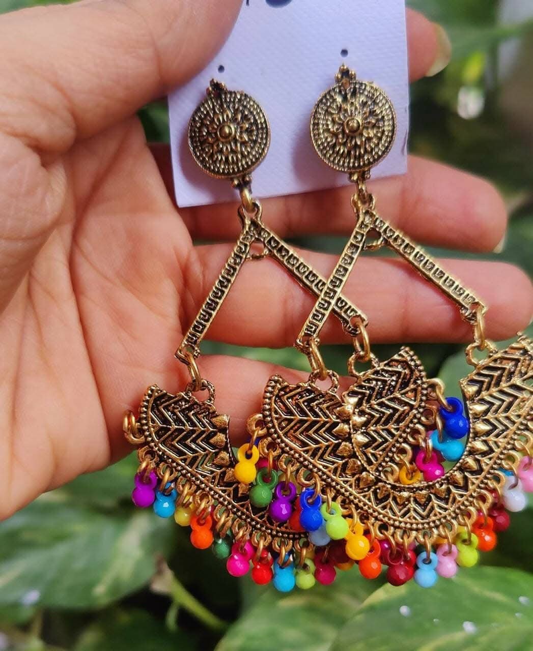 Pinapes Handbag Design Jhumka Earrings – Handcrafted Set of 2