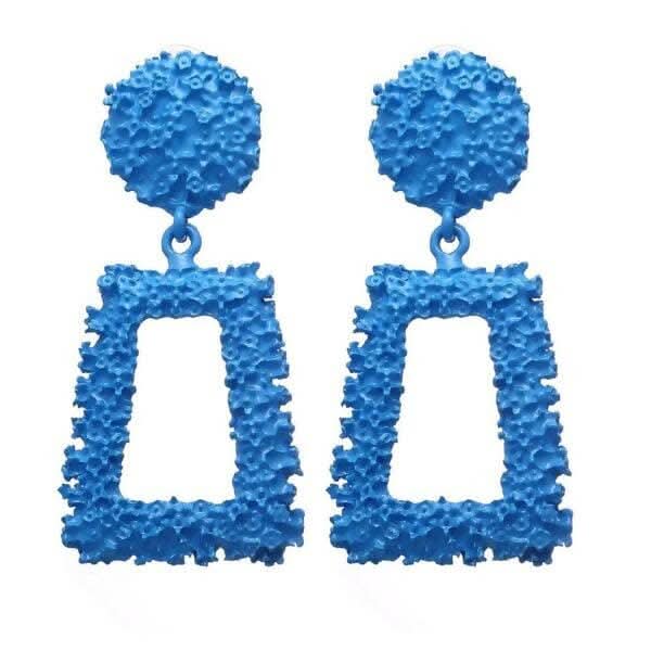 Pinapes Modern Blue Earrings Sleek & Stylish Dangle Earrings for Women - Image 2