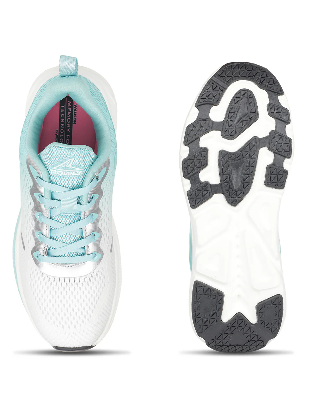 Power Girl's Light Green Lace-up Sports Shoes - Image 4