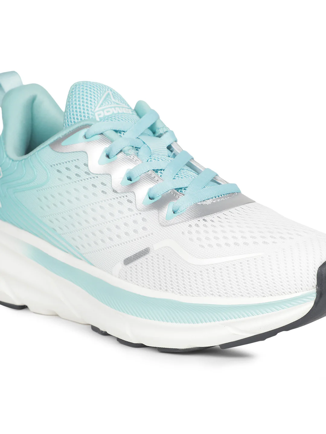 Power Girl's Light Green Lace-up Sports Shoes - Image 5