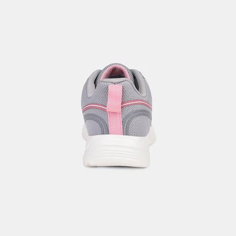 Power Women Grey Lace-up Oxford Sports Shoes - Image 4