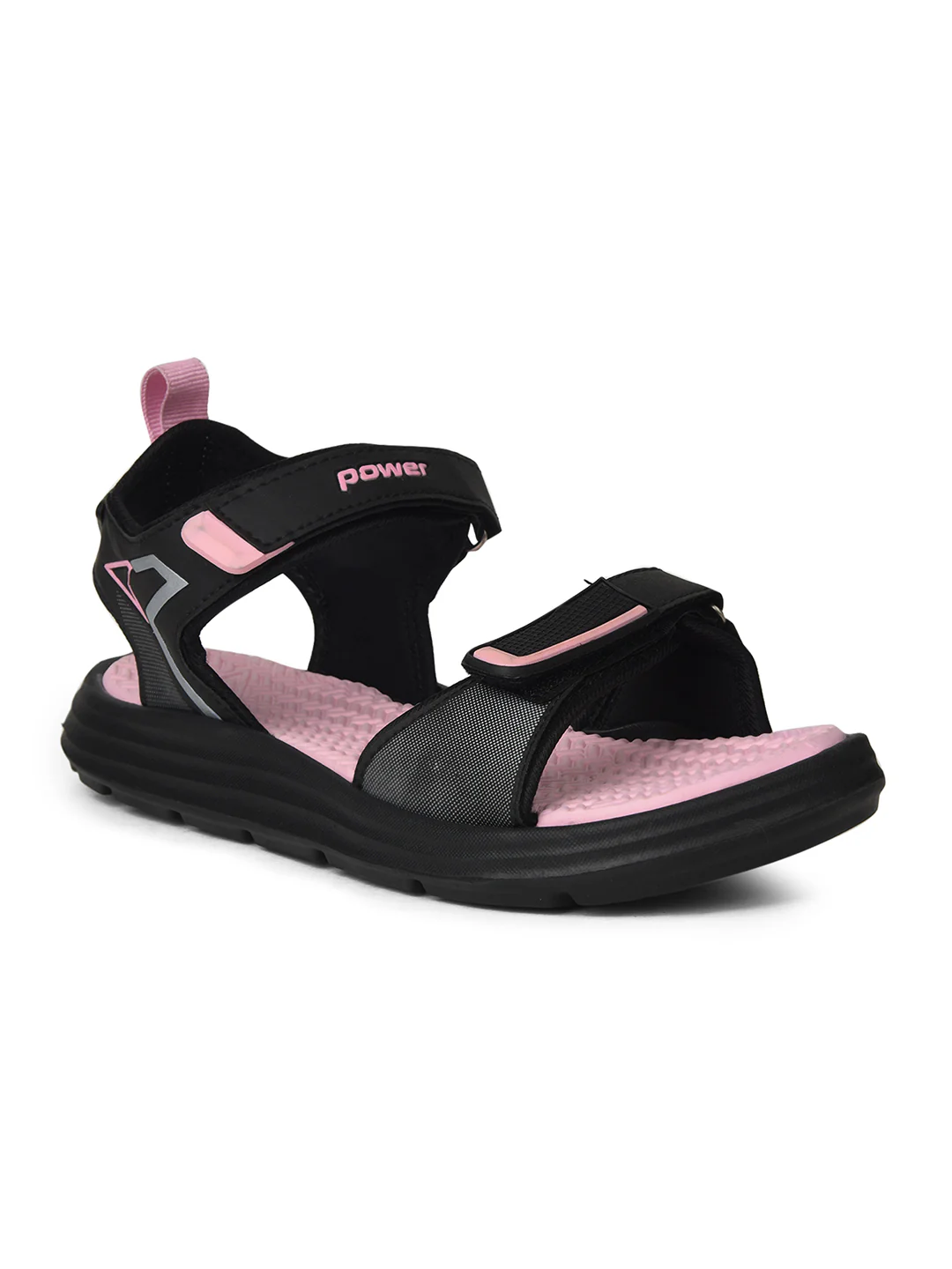 Power Women Pink Velcro Strap Sporty Sandal