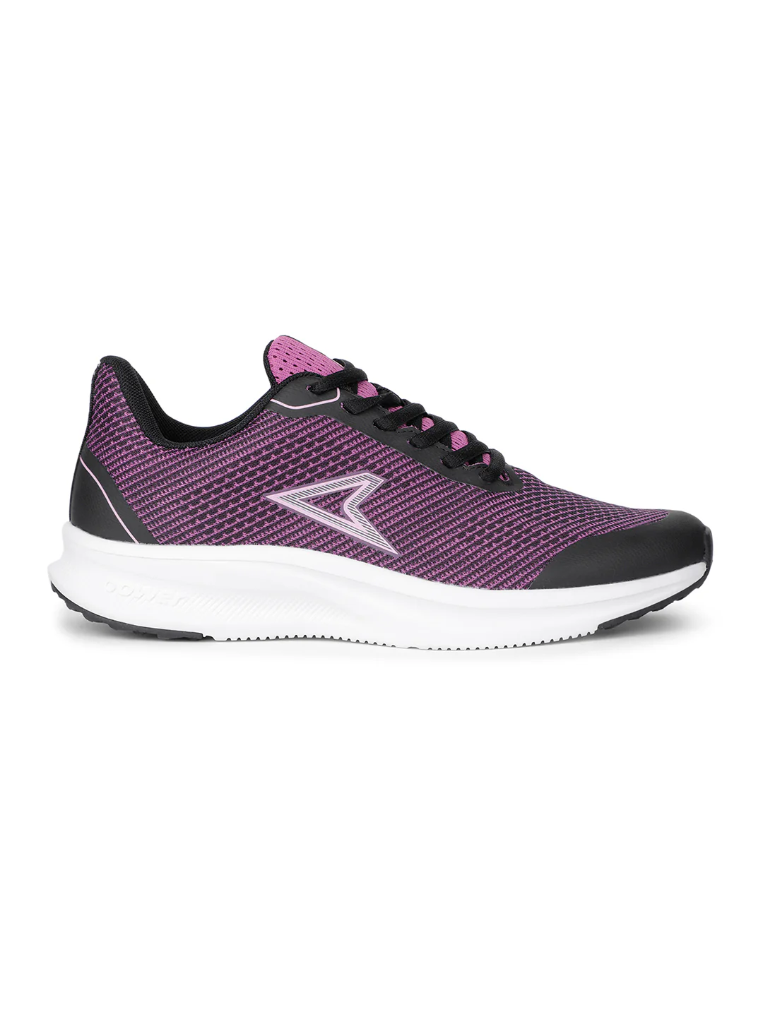 Power Women Purple Lace-up Oxford Sports Shoes - Image 2