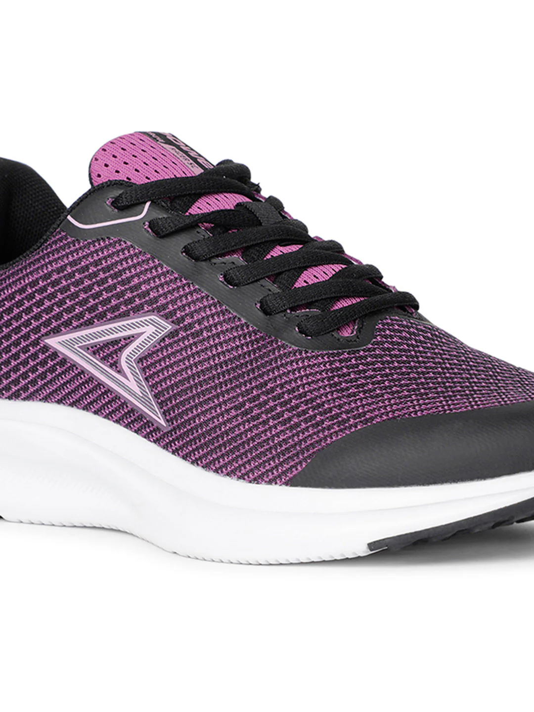 Power Women Purple Lace-up Oxford Sports Shoes - Image 5