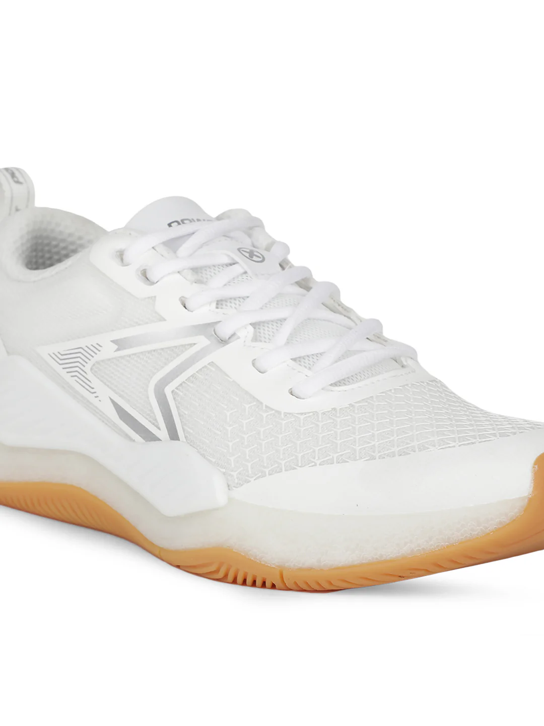 Power Women White Lace-up Oxford Sports Shoes - Image 5