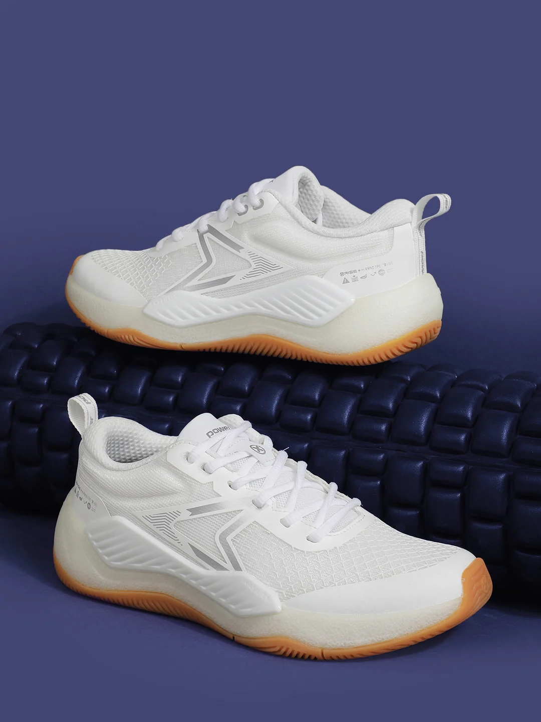 Power Women White Lace-up Oxford Sports Shoes - Image 6