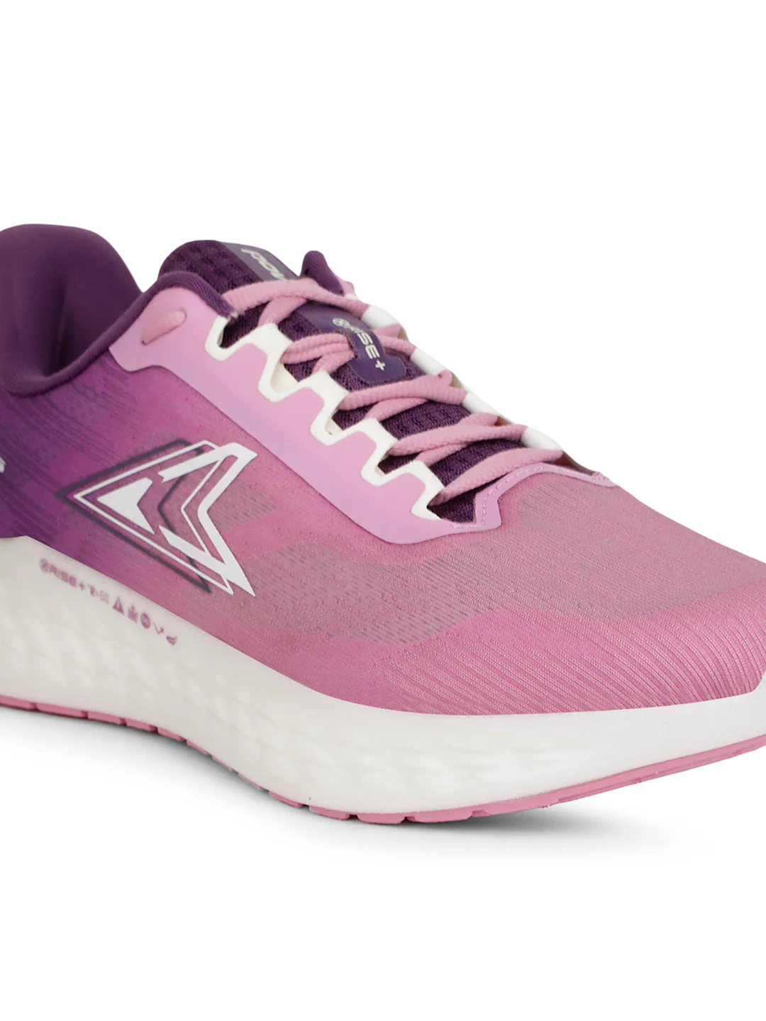 Power Women's Pink Lace-up Running Shoes - Image 6