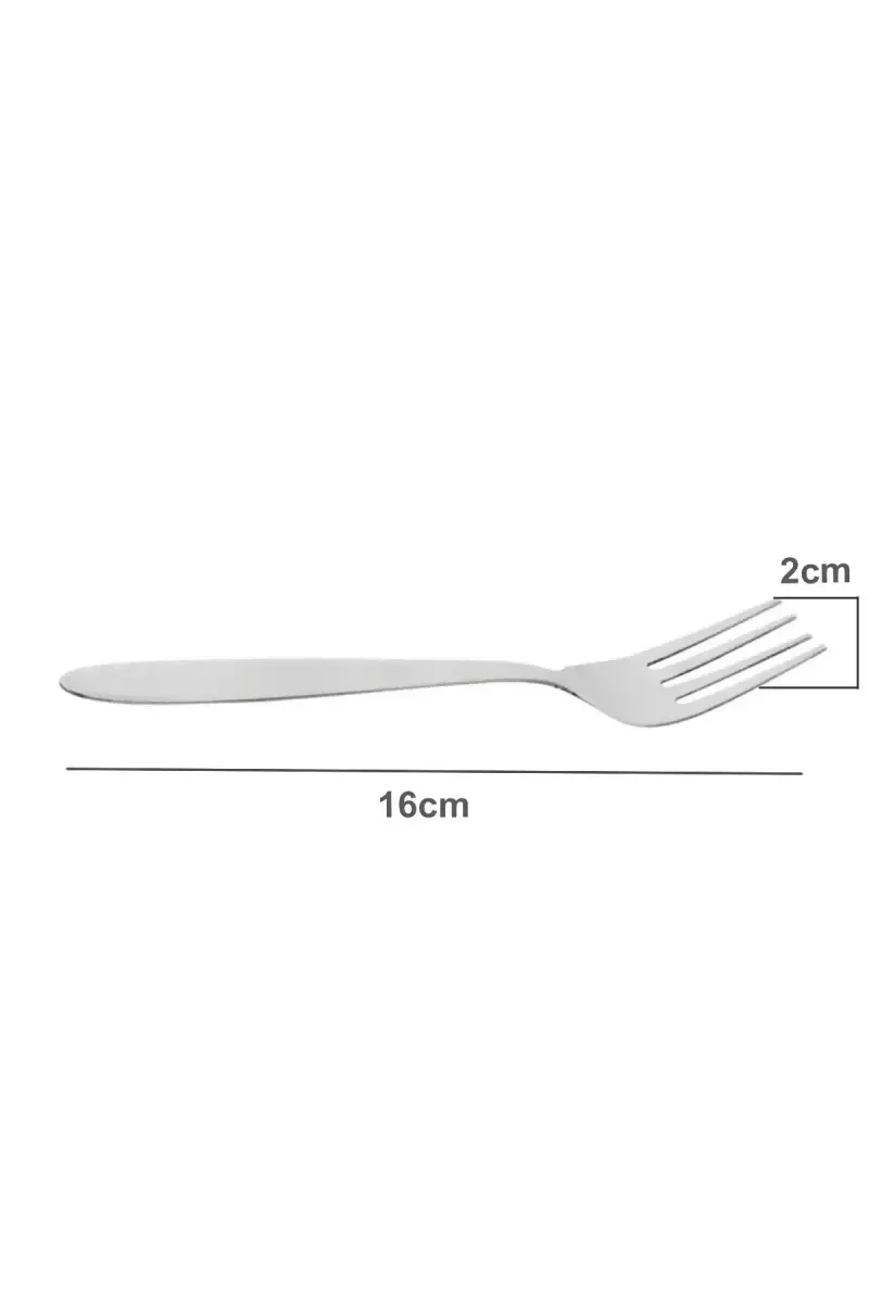 Prabha Stainless Steel Classic Baby Fork Set - 16cm - Image 2