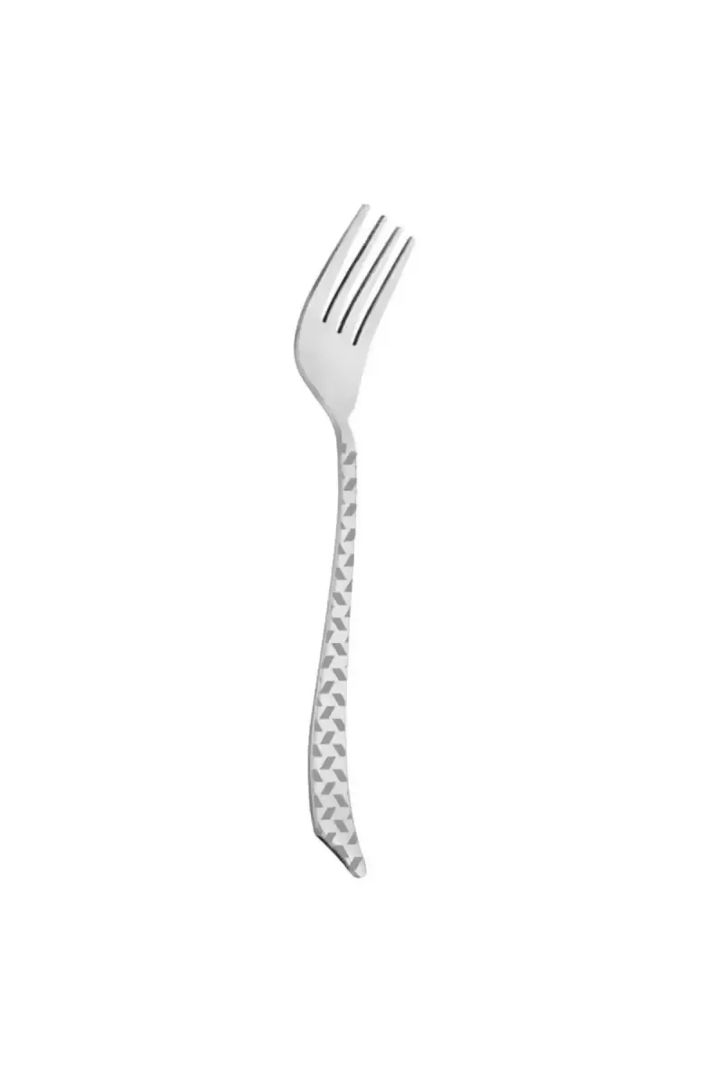 Prabha Stainless Steel Pyramid Baby Fork Set - 16cm - Image 3