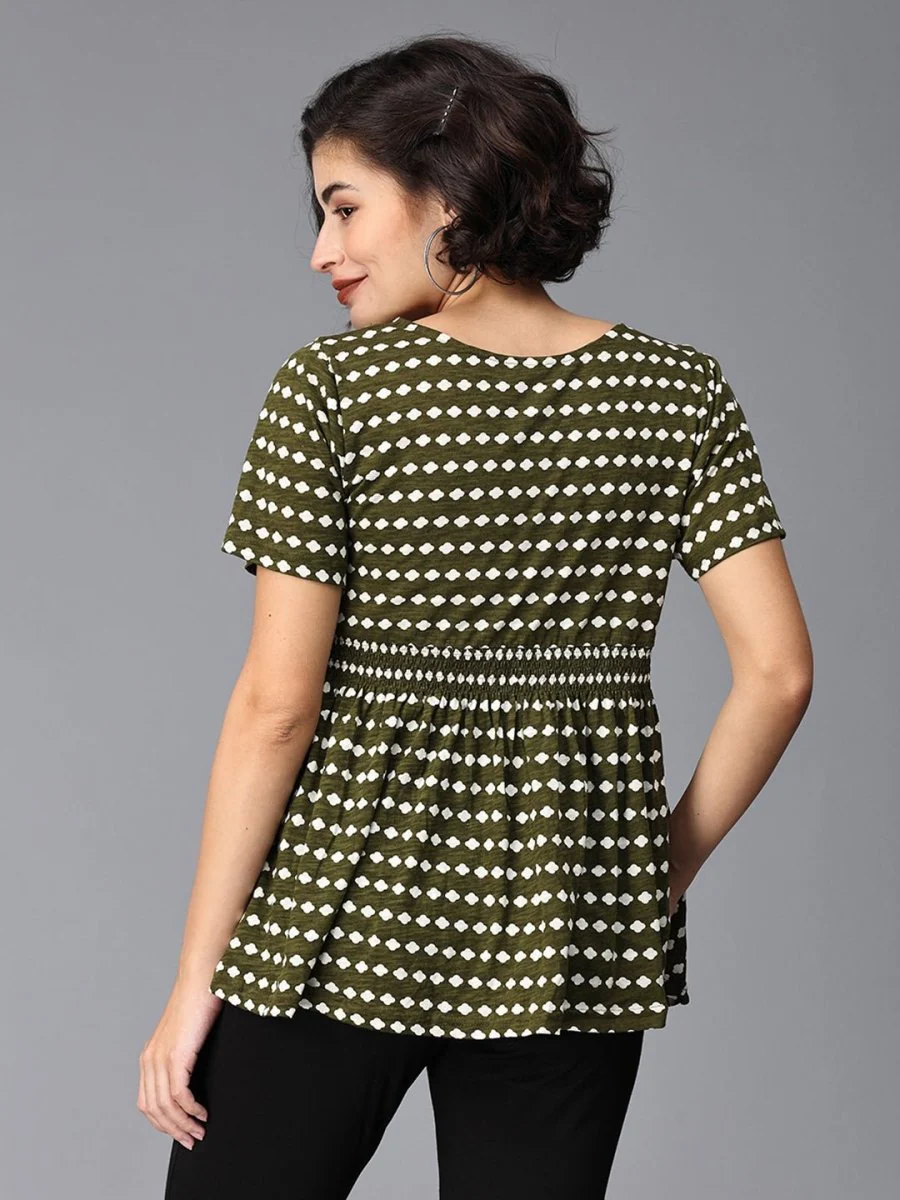 Pretty Edgy Maternity And Nursing Top - Image 4