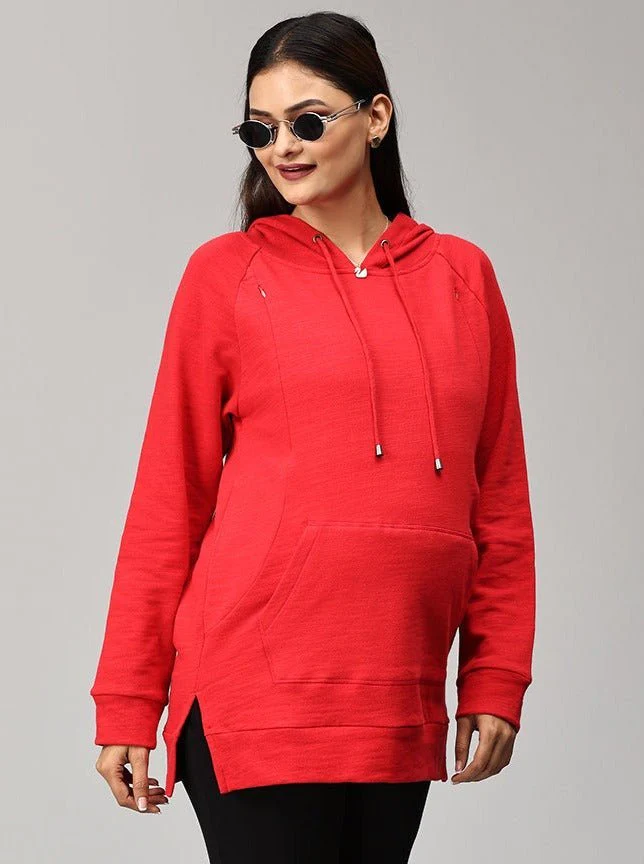 Red Riding Hood Maternity and Nursing Hoodie Sweatshirt