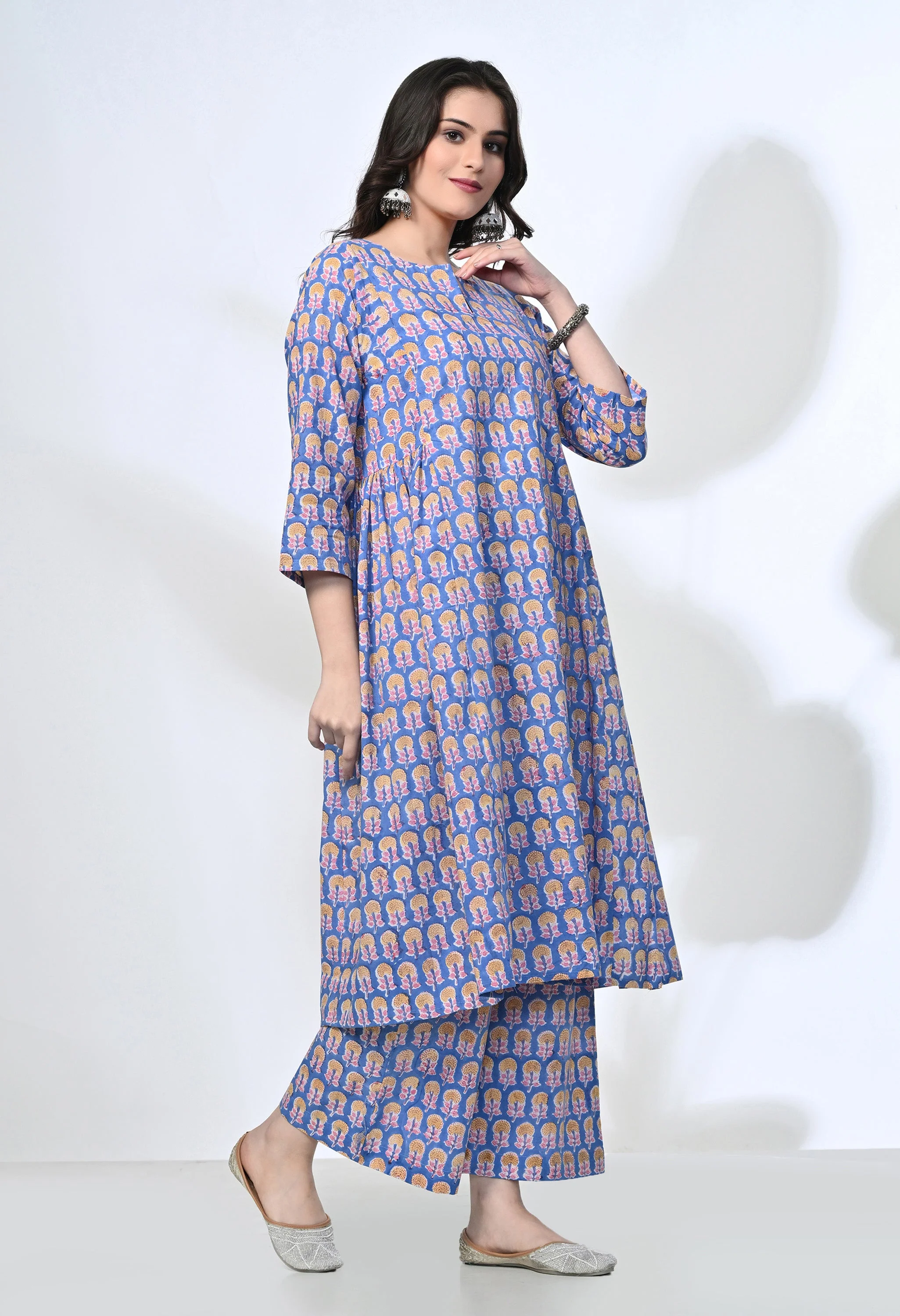 ROZAANA COTTON KURTA SET - Image 3