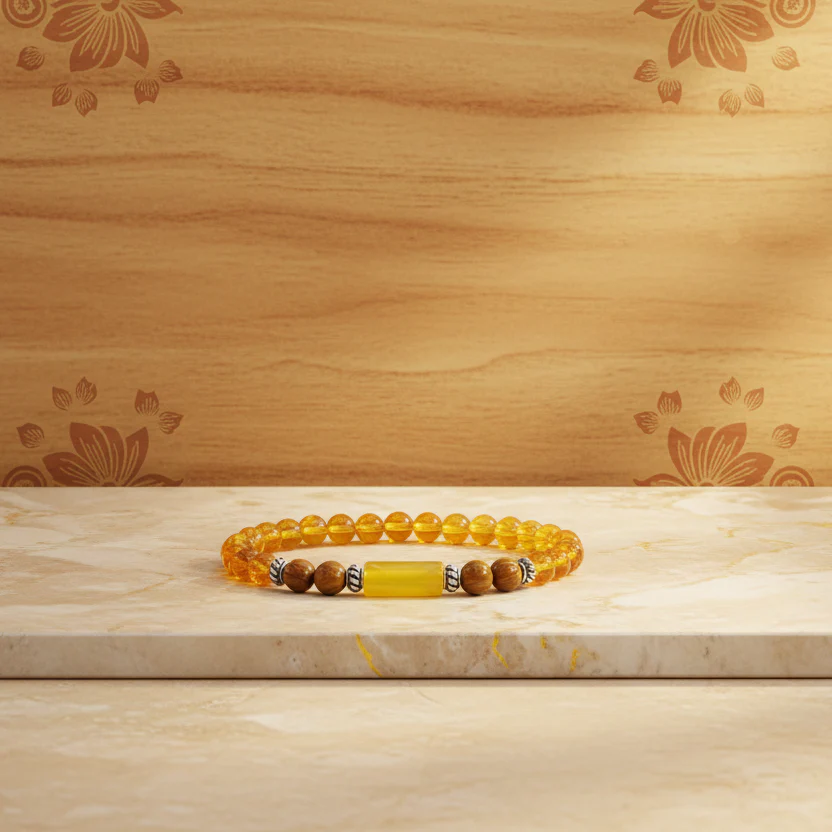 Sagittarius Rashi Bracelet (Dhanu Rashi-ధనుస్సు రాశి)– Semi Precious Gemstone Beaded Bracelet for Energy, Strength & Positivity - Image 9