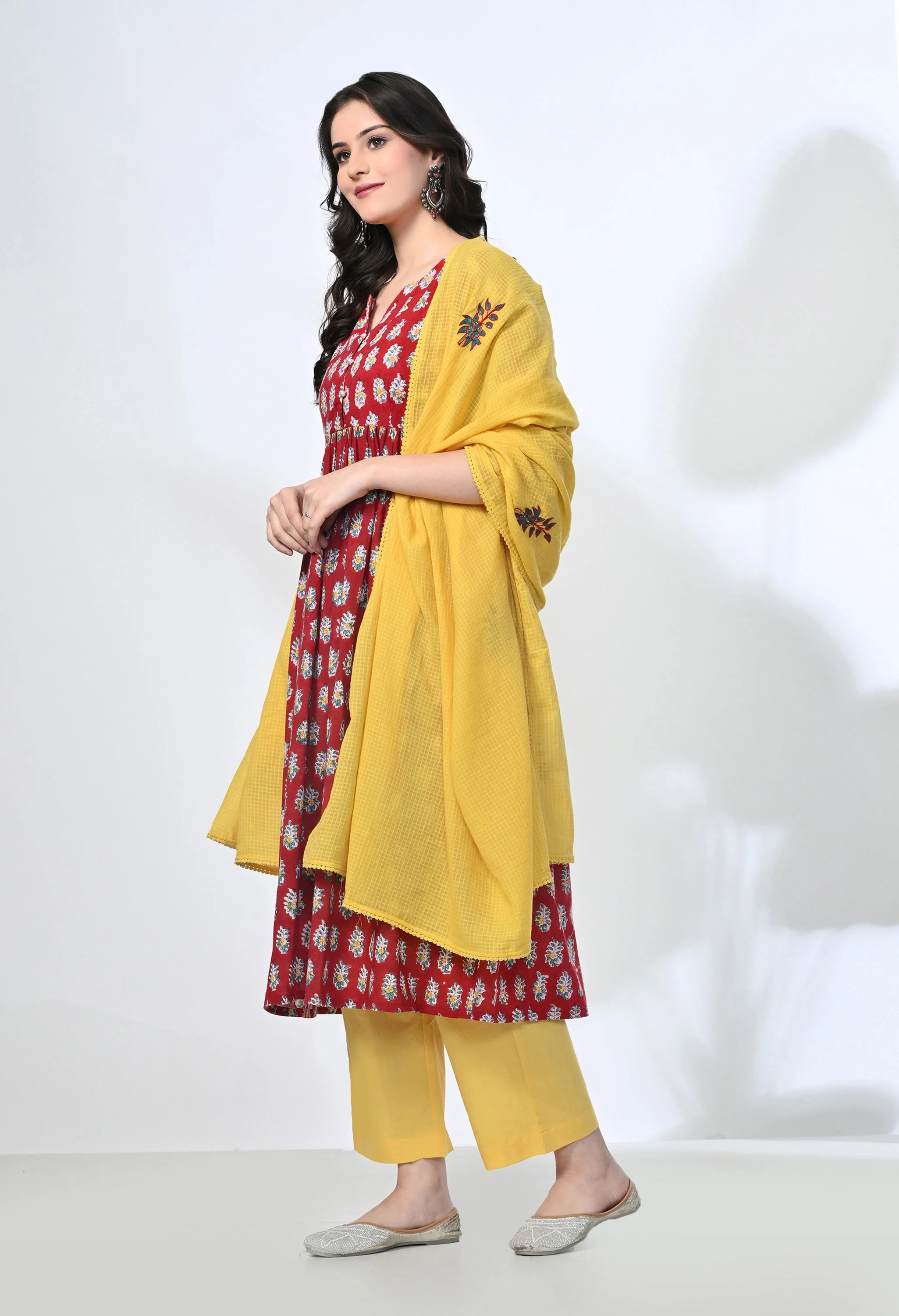 SANGI HANDBLOCK KURTA SET - Image 3