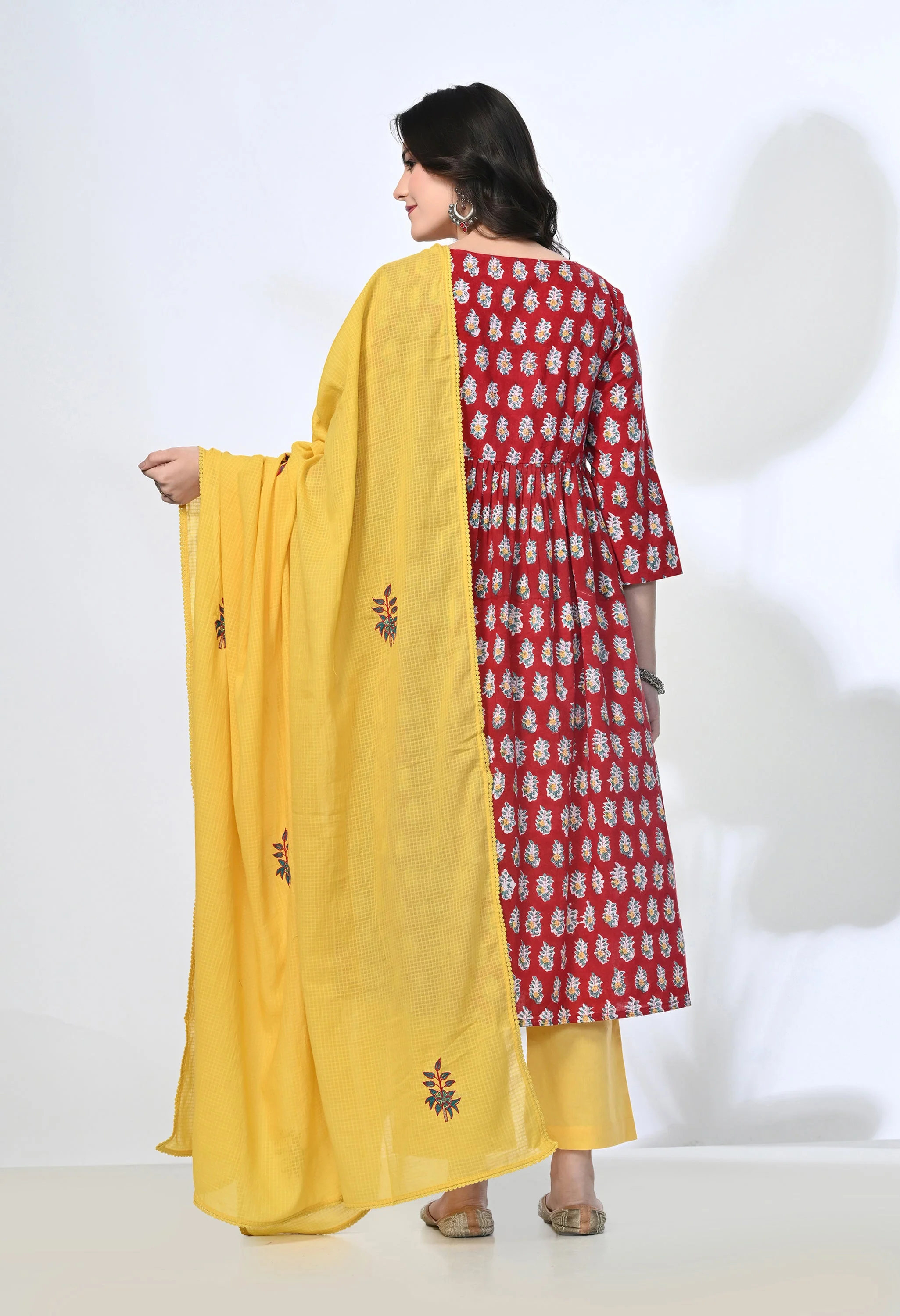 SANGI HANDBLOCK KURTA SET - Image 6