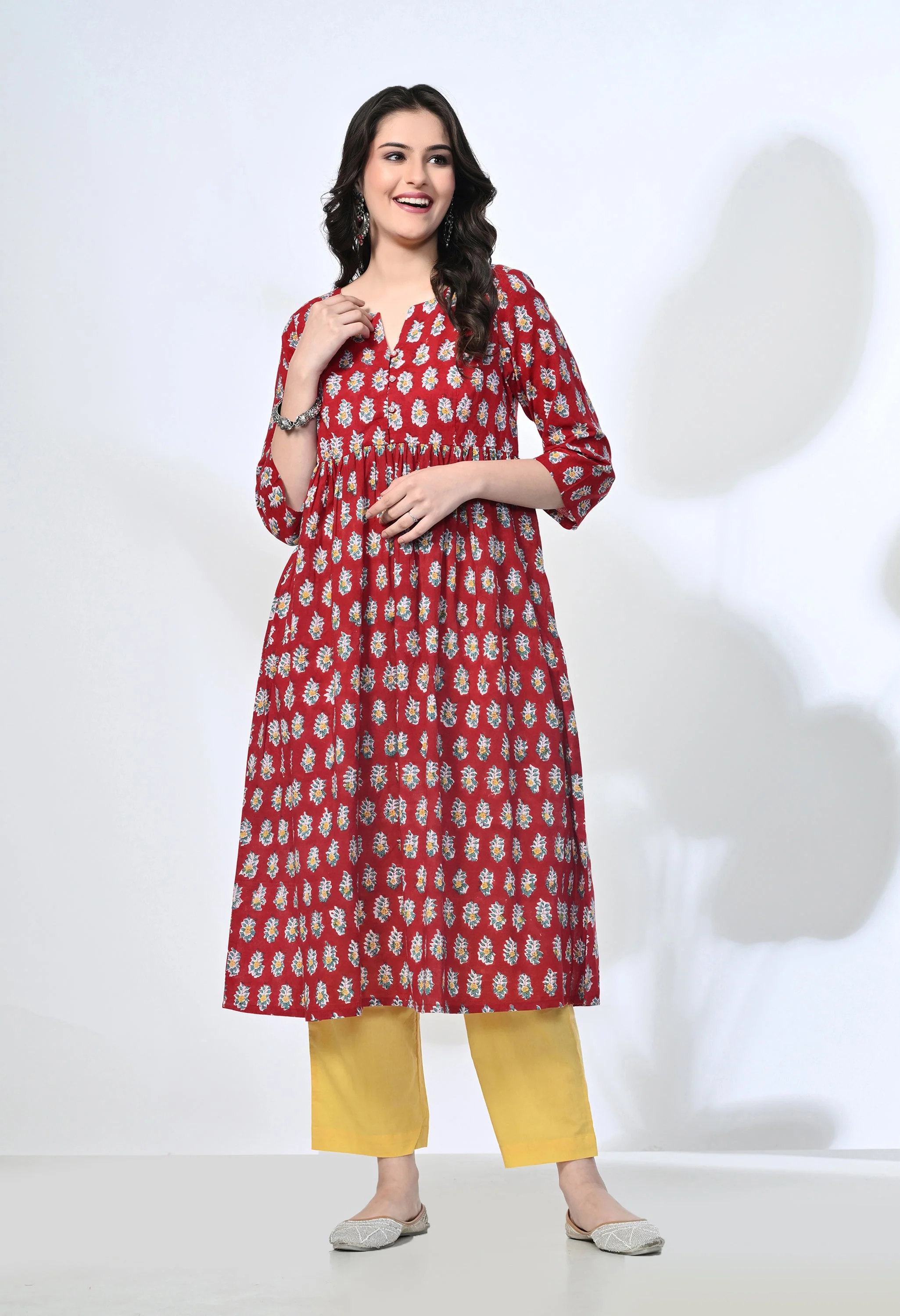 SANGI HANDBLOCK KURTA SET - Image 7