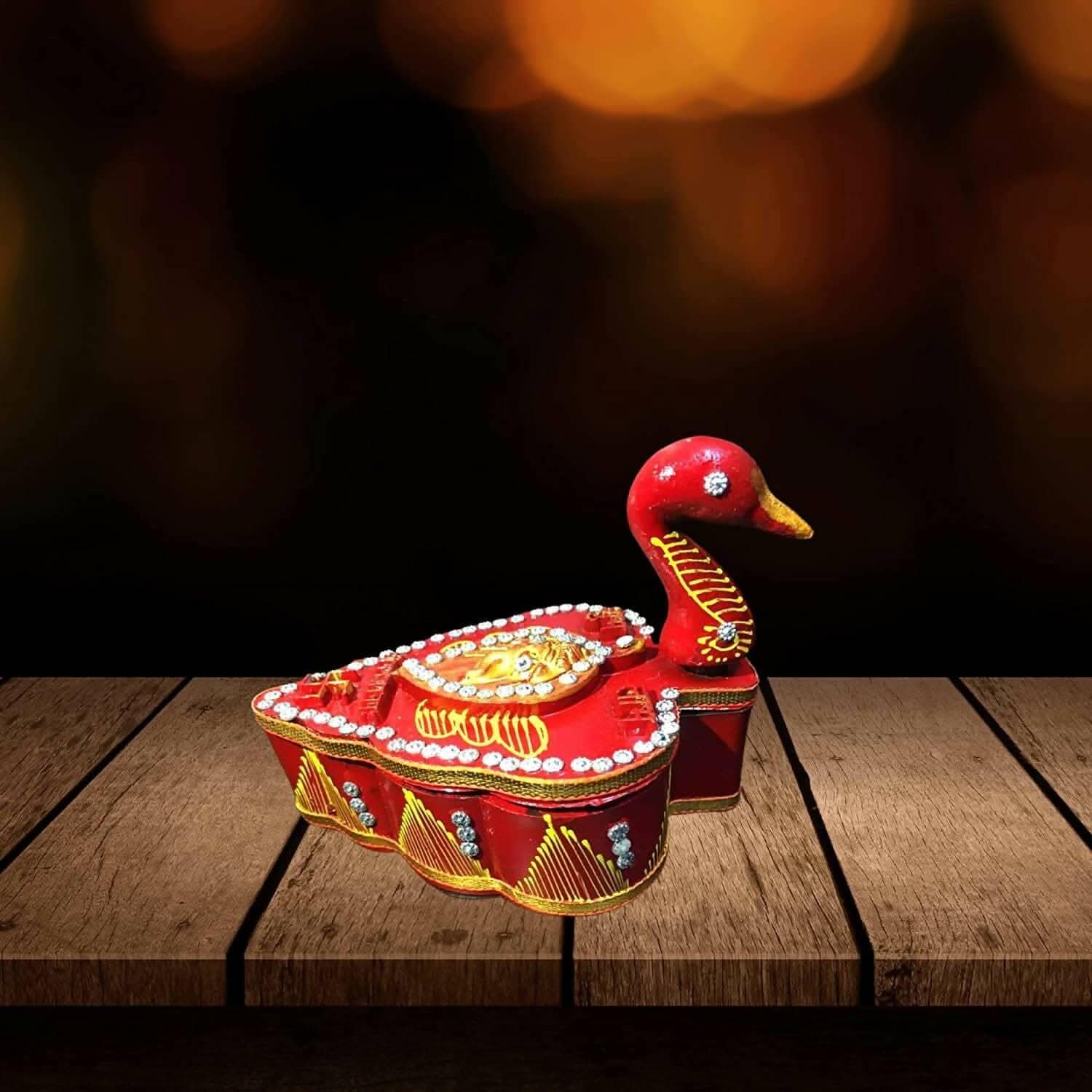santarms hamsa design sindoor Box