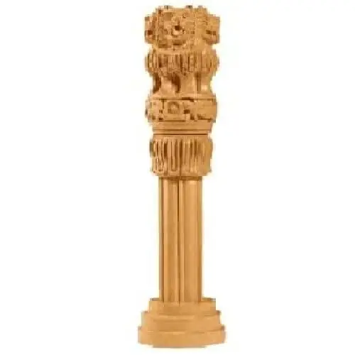 Santarms wooden ashoka pillar (natural wood)