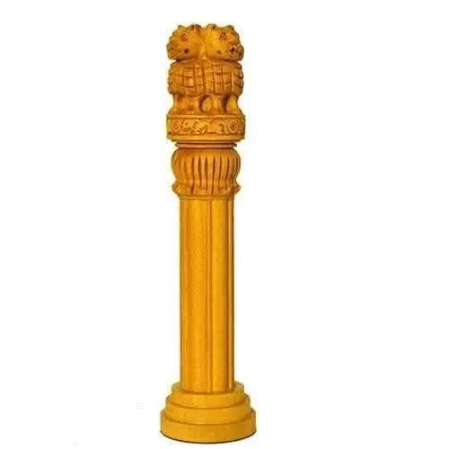 Santarms wooden ashoka pillar (natural wood) - Image 2