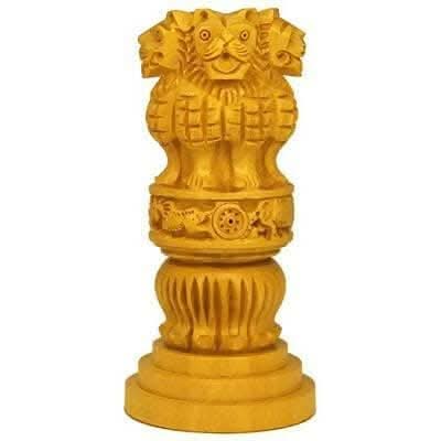 santarms Wooden Ashoka Stambh (6 inches) - Image 4