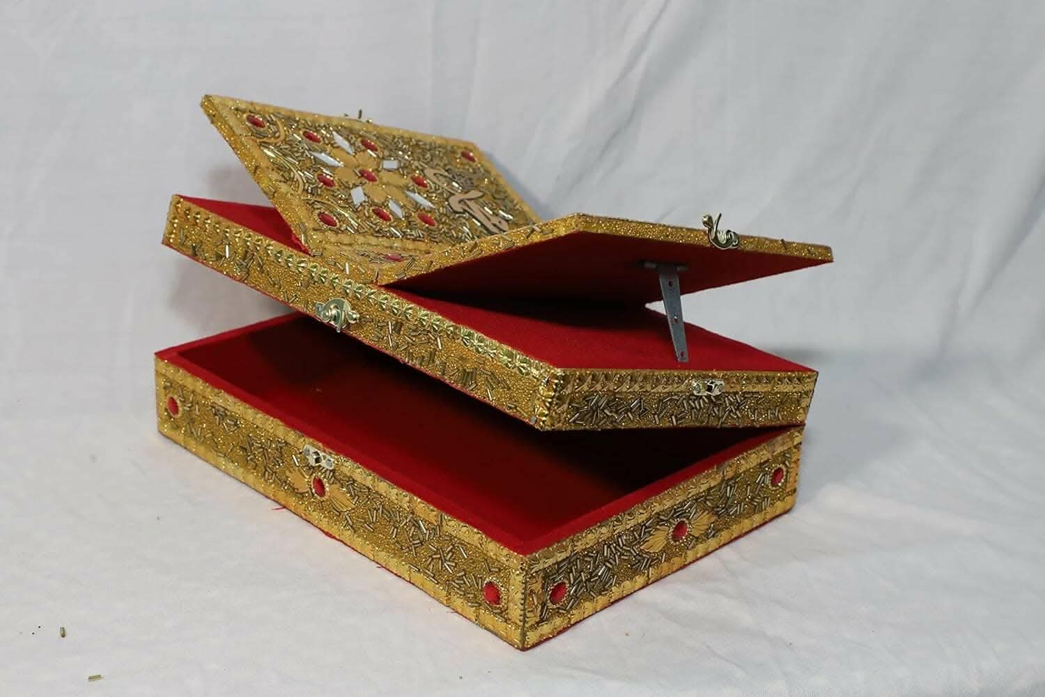 Santarms Foldable Wooden Holy Book Stand (Golden) - Image 3