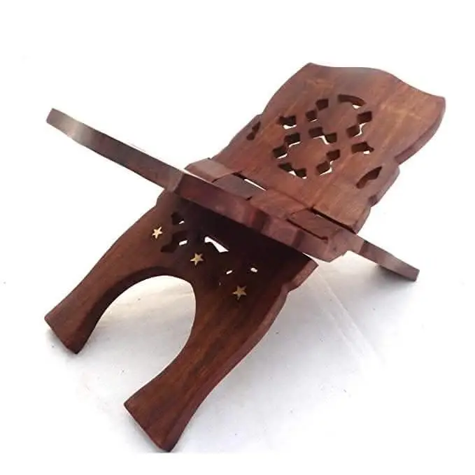 Santarms wooden holy book stand rehal (13 INCH) - Image 5