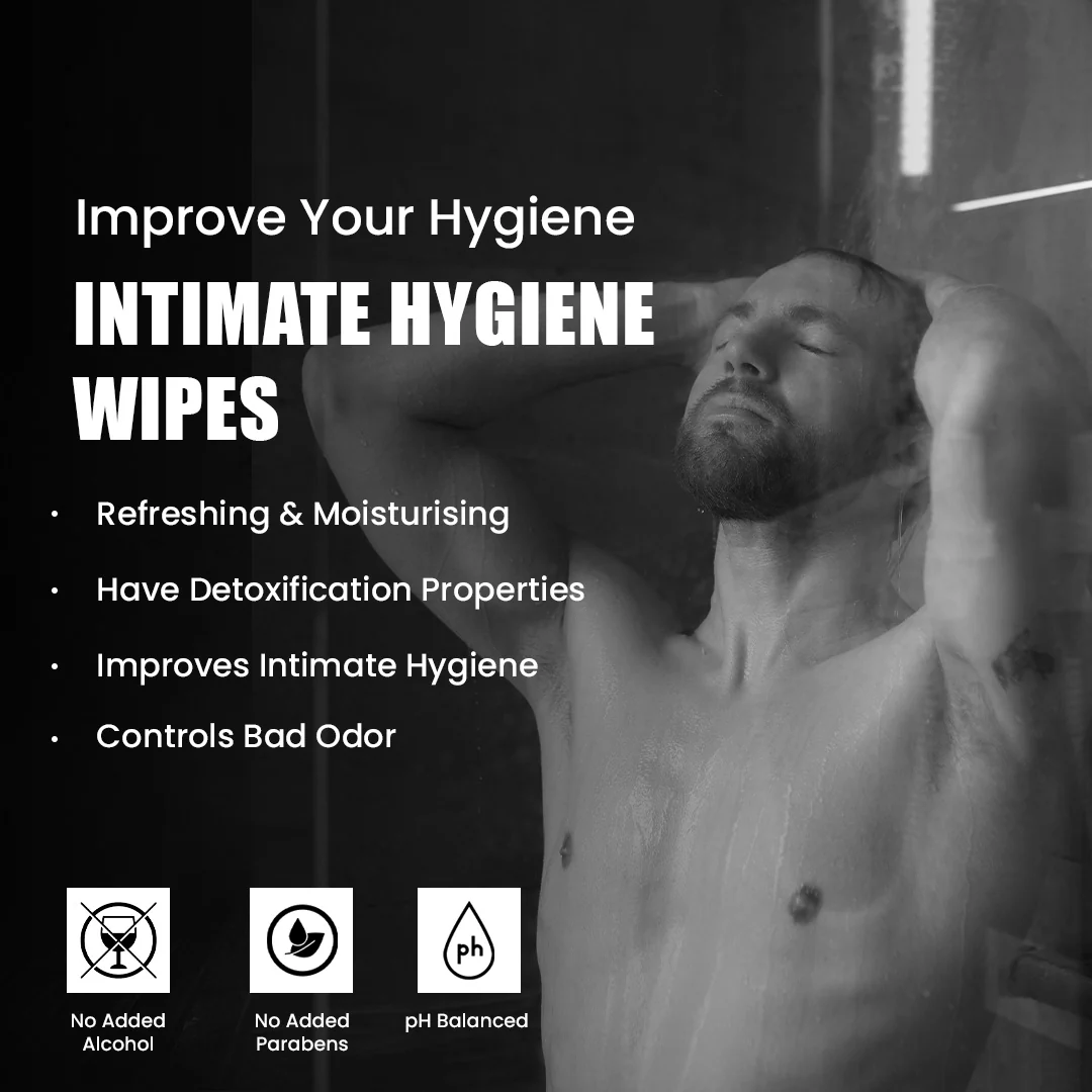 Skin Elements Intimate Hygiene Unisex Wipes | Pack of 30 Individually Wrapped Wipes | pH-Balanced with Tea Tree Oil | Controls Bad Odor | Travel-Friendly & Gentle Cleansing for Daily Freshness - Image 3