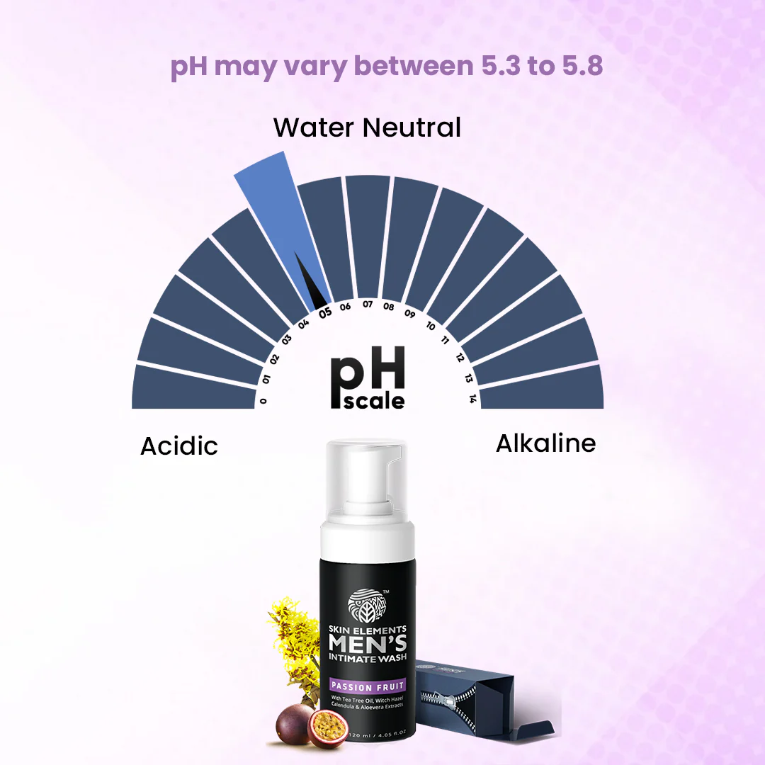Skin Elements Intimate Wash for Men | pH Balanced Foaming Wash with Passion Fruit | Soothes, Refreshes & Maintains Hygiene | 4.05 fl. oz. - Image 2