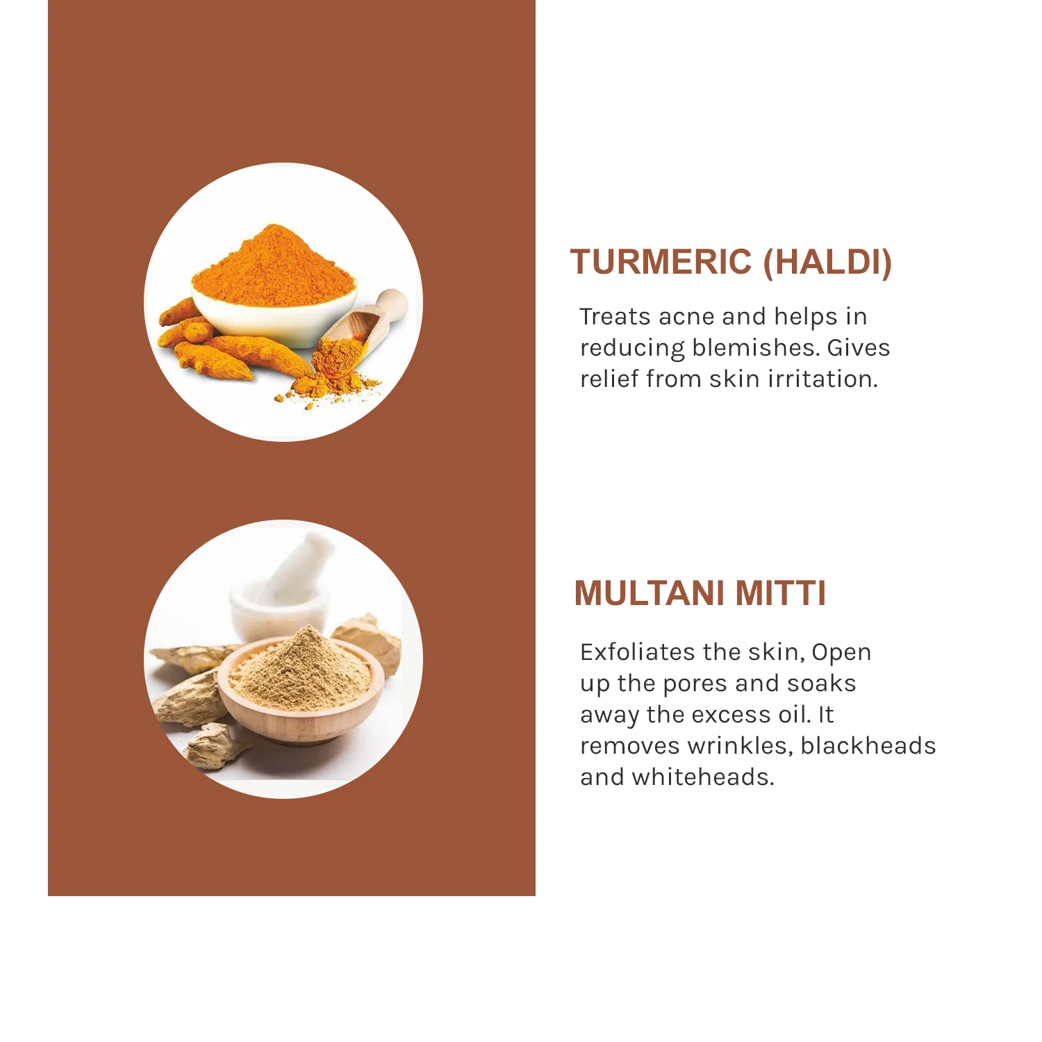 Skin Elements Turmeric (Haldi) & Multani Mitti Face Mask Pack | Ubtan Face Pack | Acne & Blackheads removal - Image 6