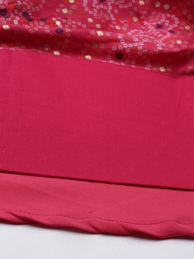 Bollywood Vogue Ready To Wear Pink Floor Length Anarkali Suit - Image 3