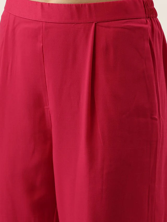 Bollywood Vogue Ready To Wear Pink Floor Length Anarkali Suit - Image 6