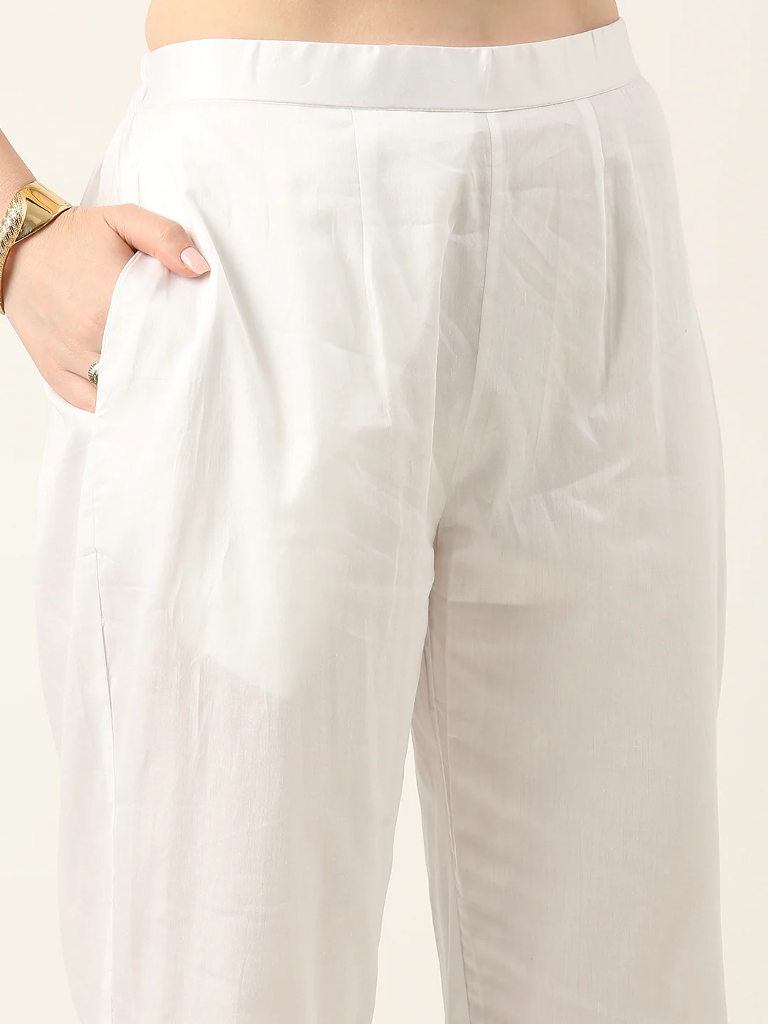 Bollywood Vogue Ready To Wear Pink Georgette Embroidered Straight Pant Suit - Image 4