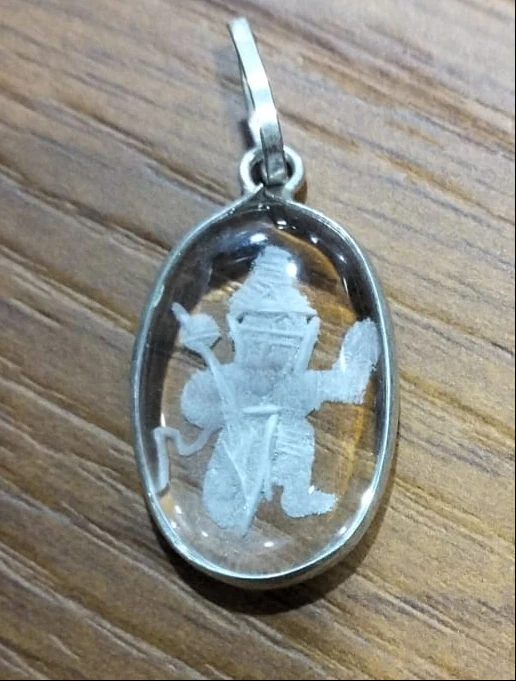 Spatika Hanuman Pendent for Men & Women - Image 5