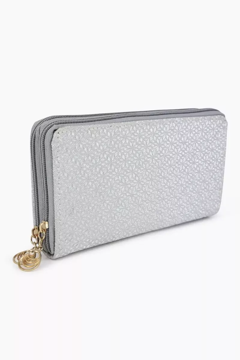 Stylish Party wear Purse for Women and Girls - Silver - Image 5