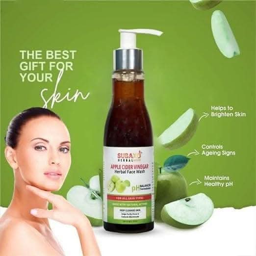 SUBAXO Herbal Apple Cider Vinegar Face Wash, skin Glowing, Deep Cleansing, Oil Control face wash For Women & Men (200ml) - Image 3