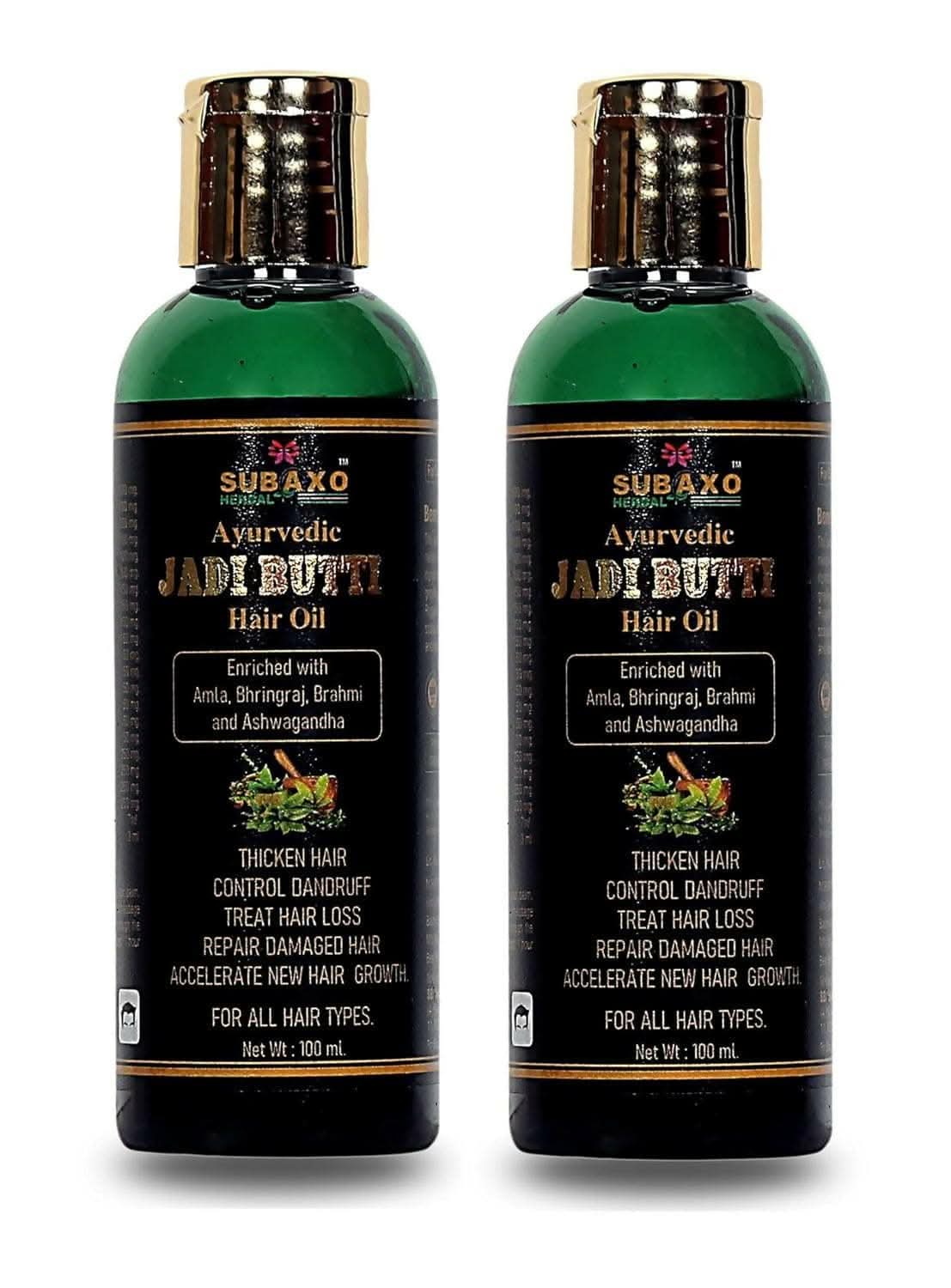 SUBAXO Herbal Hair Oil Repair Damage Hair & Promotes Hair Growth, Jadi Buti Hair Oil (100ml x 2, Pack Of 2) - Image 2