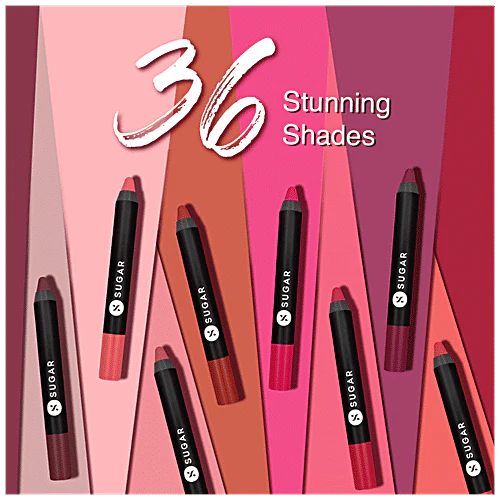 Sugar Cosmetics Matte As Hell Crayon Lipstick - Burnt Orange, Highly Pigmented, Long Lasting, 2.8 g 16 Claire Underwood - Image 8