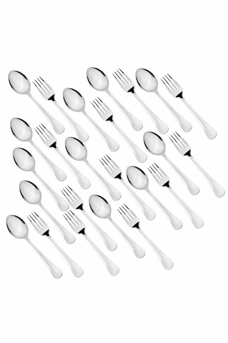Sumeet Stainless Steel Dessert Fork & Spoon Set - 24pcs - Image 6
