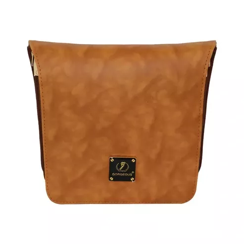 Trendy Grey Women's Sling Bag – Travel-Ready & Stylish (Brown) - Image 3
