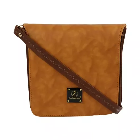 Trendy Grey Women's Sling Bag – Travel-Ready & Stylish (Brown) - Image 9