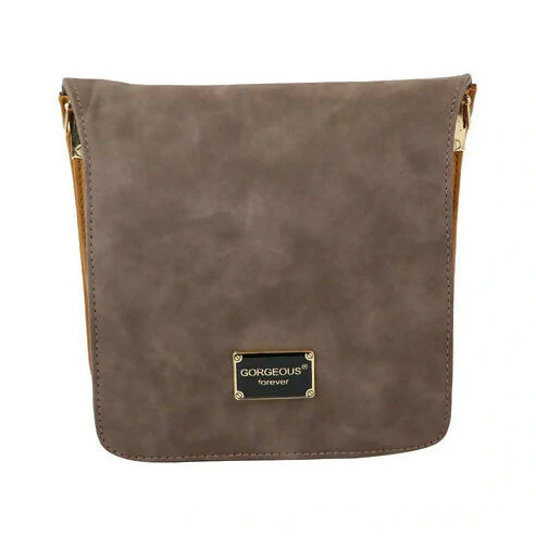 Trendy Grey Women's Sling Bag – Travel-Ready & Stylish (Brown / Beige) - Image 3