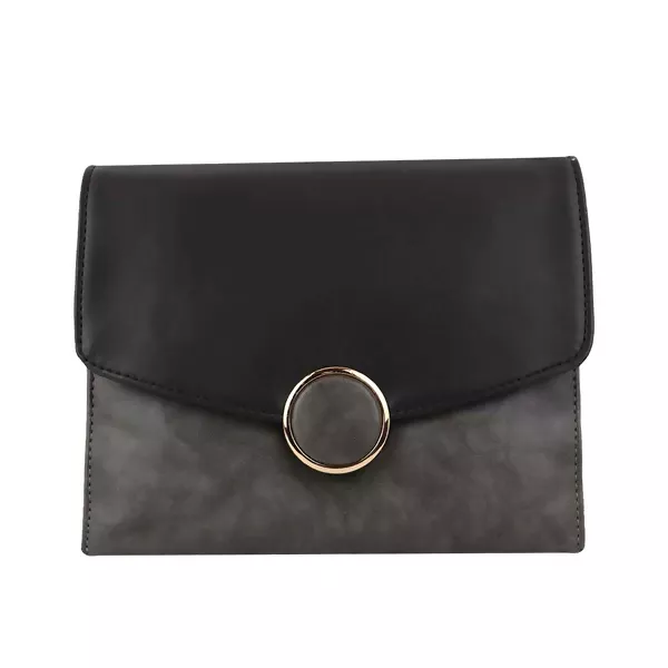 Trendy Women's Sling Bag with comfort (Black/Gray) - Image 3