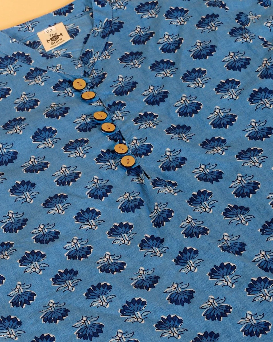 True Blue Boys Kurta Pajama Set - Image 5
