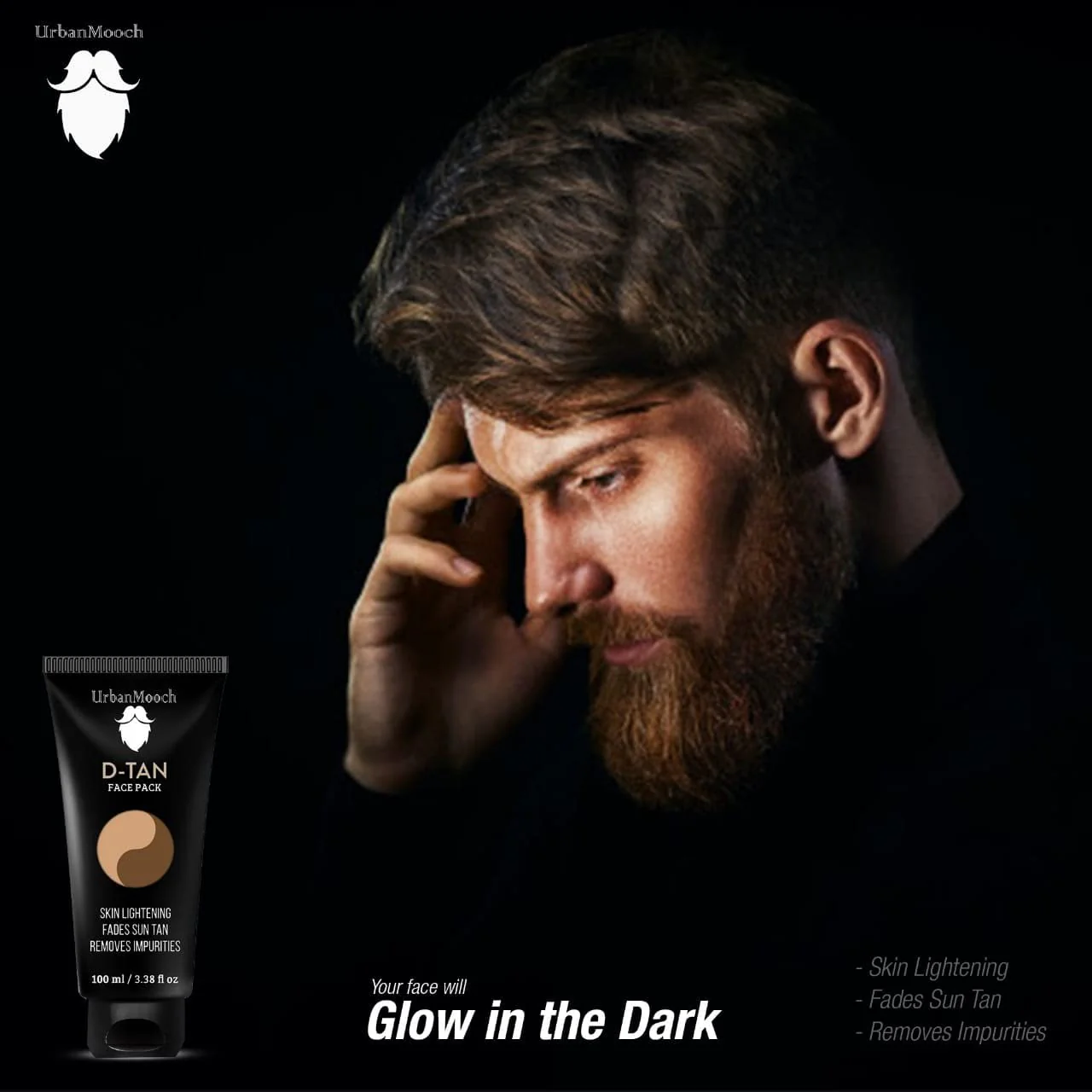 UrbanMooch DeTan Kit for Men | Detan Facewash with Papaya Extracts & Vitamin E, 100gm | Detan Face Pack for Men, 100gm - Image 4