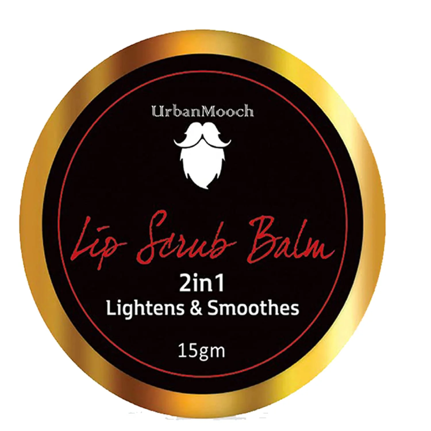 UrbanMooch Lip Scrub Balm Lightening And Brightening Dark Lips For Men Dry Lips/Smoker/Chapped Lips, For Men 15 G