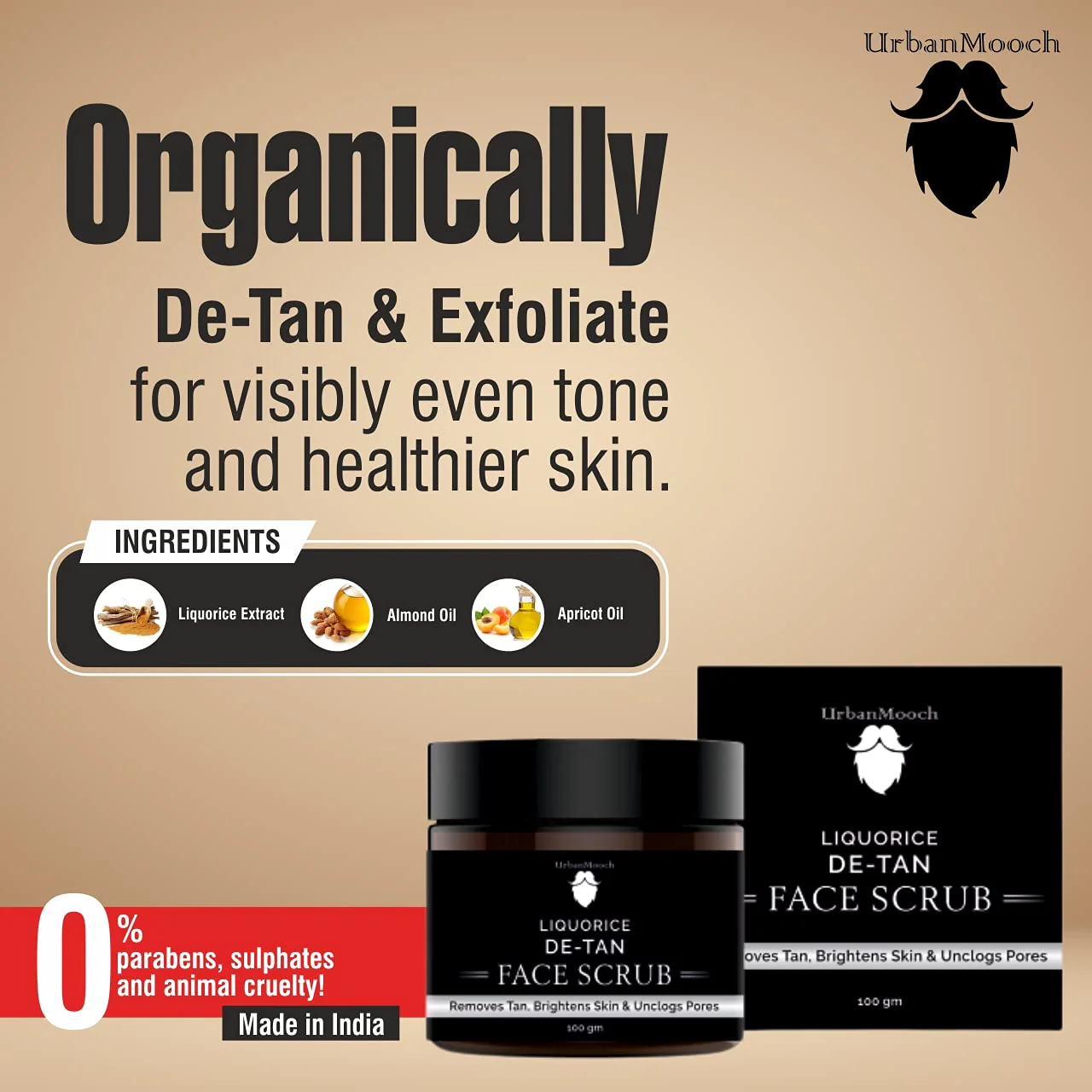 UrbanMooch Skin Brightening & Lightening Detan Facewash And Detan Face Scrub Combo For Instant Tan Removal - Image 4