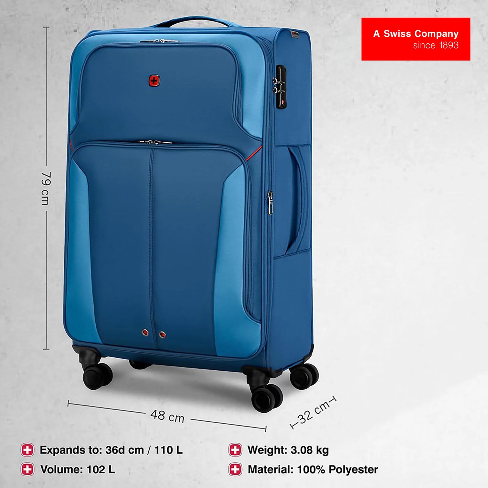 Wenger Castic Pro Check-in Suitcase - Large - Image 9